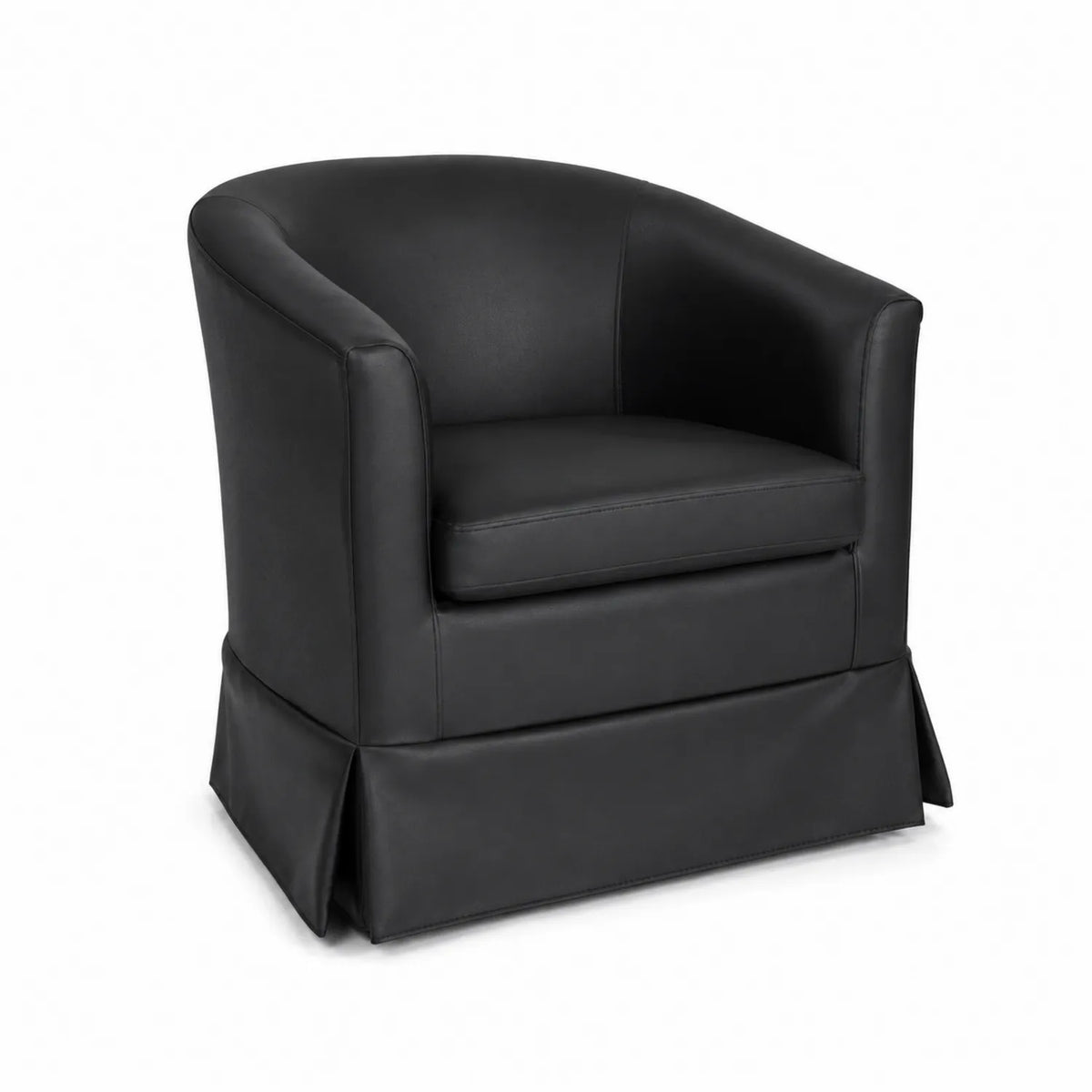 Poltrona in Pelle Sintetica Nera 75x70x80 cm
