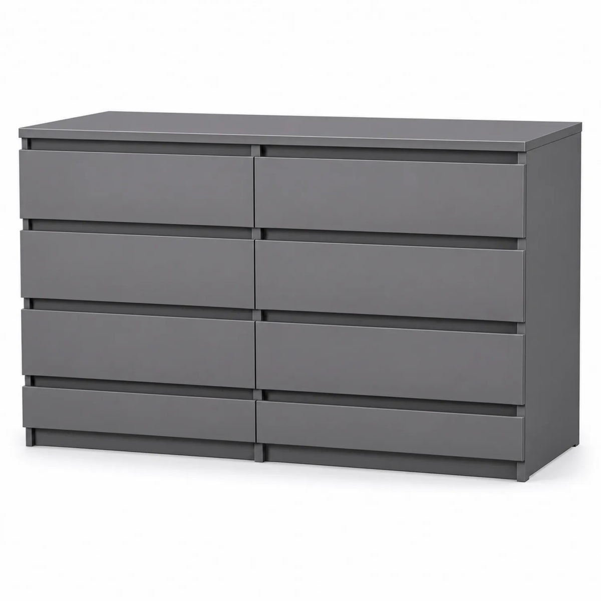 Cassettiera in MDF Grigio 120x40x75 cm