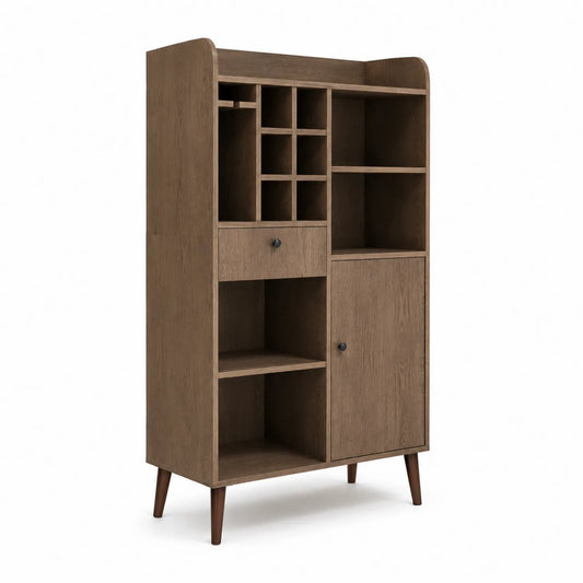 Credenza in Legno con Scomparti per Vino 180x90x40 cm