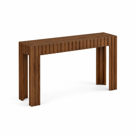Consolle in Legno Massello di Noce 120x35x80 cm