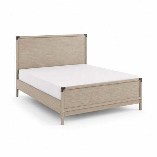 Letto Matrimoniale in Legno Massello Chiaro 200x160 cm